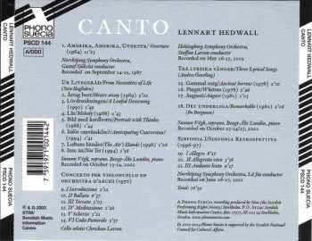CD Lennart Hedwall: Canto