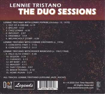 CD Lennie Tristano: The Duo Sessions