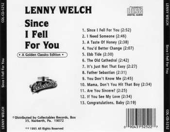 CD Lenny Welch: Since I Fell For You
