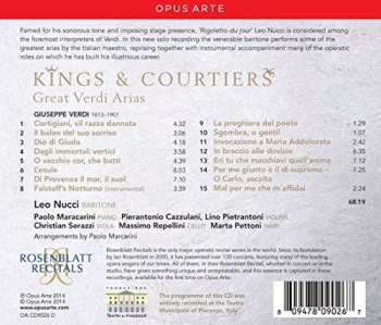 CD Leo Nucci: Kings And Courtiers: Great Verdi Arias