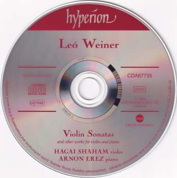 CD Leo Weiner: Violin Sonatas