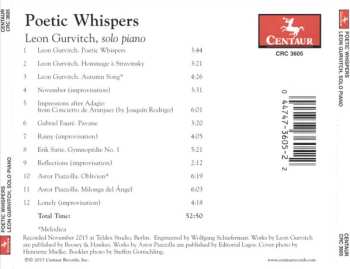 CD Leon Gurvitch: Poetic Whispers