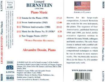 CD Leonard Bernstein: Leonard Bernstein: Piano Music