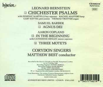 CD Leonard Bernstein: Bernstein: Chichester Psalms / Copland: In The Beginning & Three Motets / Barber: Agnus Dei