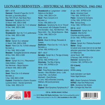 12CD/Doos Leonard Bernstein: Historical Recordings 1941 - 1961