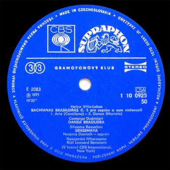 LP Leonard Bernstein: Jihoamerické Orchestrální Skladby