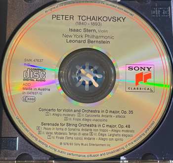 CD Pyotr Ilyich Tchaikovsky: Violin Concerto (First Release). Serenade For Strings