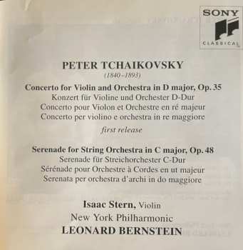 CD Pyotr Ilyich Tchaikovsky: Violin Concerto (First Release). Serenade For Strings