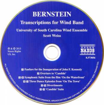 CD Leonard Bernstein: Transcriptions For Wind Band