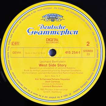 2LP Leonard Bernstein: West Side Story