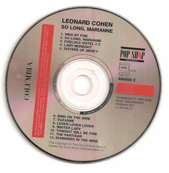 CD Leonard Cohen: So Long, Marianne