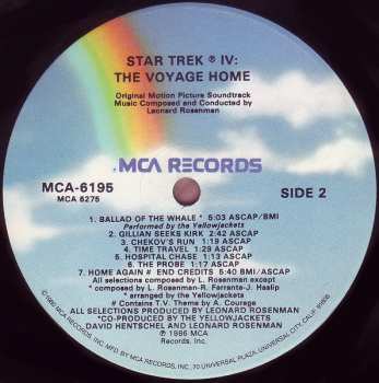 LP Leonard Rosenman: Star Trek IV: The Voyage Home (Original Motion Picture Soundtrack)