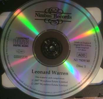 2CD Leonard Warren: Prima Voce