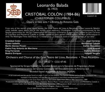 2CD José Carreras: Cristóbal Colón = Christopher Columbus