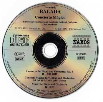 CD Jose Serebrier: Piano Concerto No.3 • Concierto Mágico