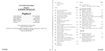 CD Orchestra Del Teatro Alla Scala: Pagliacci