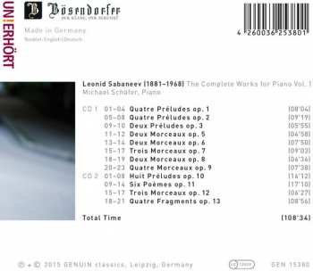 2CD Michael Schäfer: The Complete Works For Piano Vol. 1