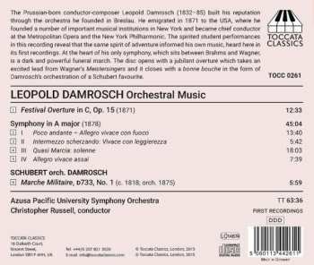 CD Franz Schubert: Symphony In A Major, Festival Overture - Marche Militaire