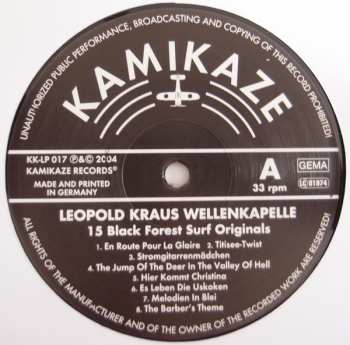 LP Leopold Kraus Wellenkapelle: ..15 Black Forest Surf Originals..