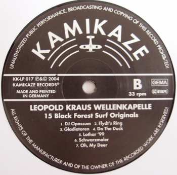 LP Leopold Kraus Wellenkapelle: ..15 Black Forest Surf Originals..
