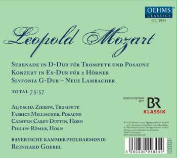 CD Reinhard Goebel: Serenade In D-Dur Für Trompete Und Posaune; Konzert In Es-Dur Für Zwei Hörner; Neue Lambacher