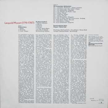 LP Leopold Mozart: Kindersinfonie / Die Bauernhochzeit / Die Musikalische Schlittenfahrt