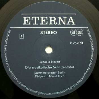 LP Leopold Mozart: Kindersinfonie / Die Bauernhochzeit / Die Musikalische Schlittenfahrt