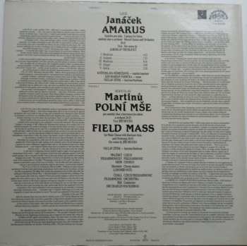 LP Bohuslav Martinů: Amarus / Polní Mše (Field Mass)