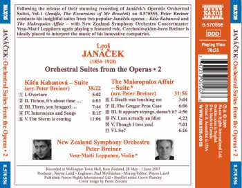 CD The New Zealand Symphony Orchestra: Orchestral Suites From The Operas • 2 (Kát'a Kabanová • The Makropulos Affair)