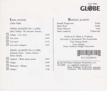 CD Leoš Janáček: The String Quartets " Kreutzer Sonata" - "Intimate Letters"