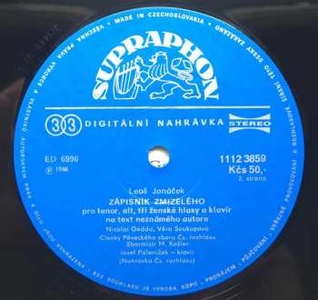 LP Nicolai Gedda: Zápisník Zmizelého / The Diary Of One Who Disappeared
