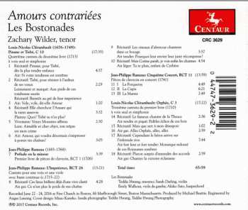 CD Zachary Wilder: Amours Contrariées: Cantatas Of Clérambault & Rameau