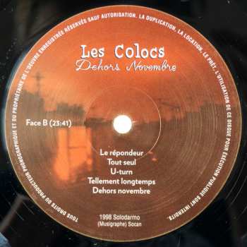 LP Les Colocs: Dehors Novembre