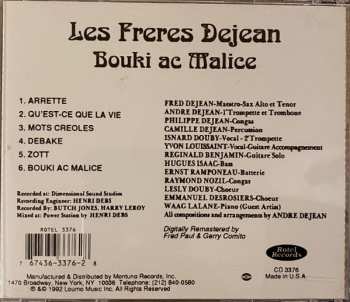 CD Les Frères Déjean: Bouki Ac Malice