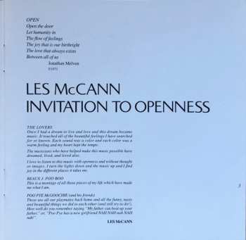 CD Les McCann: Invitation To Openness