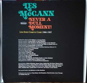 3LP Les McCann: Never A Dull Moment! (Live From Coast To Coast 1966-1967) LTD | NUM