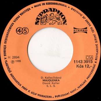 SP David Koller: Dřív Smířlivá / Majolenka