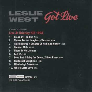 4CD/Doos Leslie West: Got Live