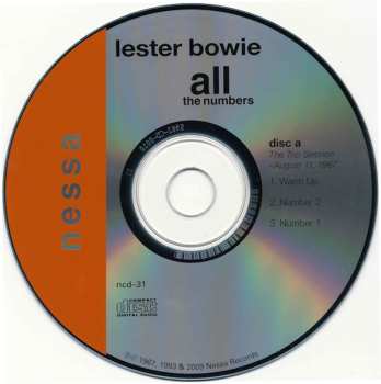 2CD Lester Bowie: All The Numbers