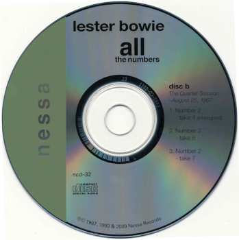 2CD Lester Bowie: All The Numbers