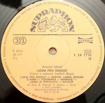 LP Antonín Ulrich: Lidem Pro Radost