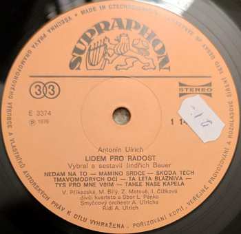 LP Antonín Ulrich: Lidem Pro Radost