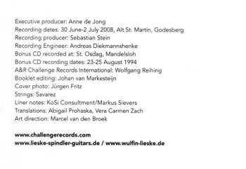 2CD Lieske Spindler Guitars: Isaac Albéniz: Evocación