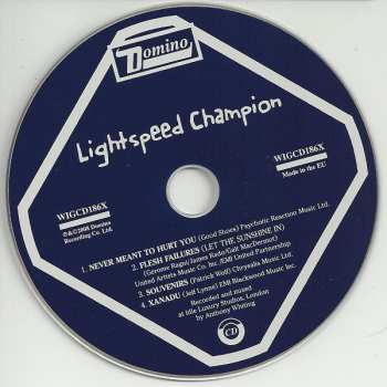 2CD Lightspeed Champion: Never Meant To Hurt You