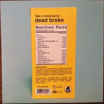 LP Like A Motorcycle: Dead Broke CLR | LTD