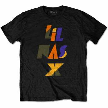 Merch Lil Nas X: Tričko Scrap Letters  S