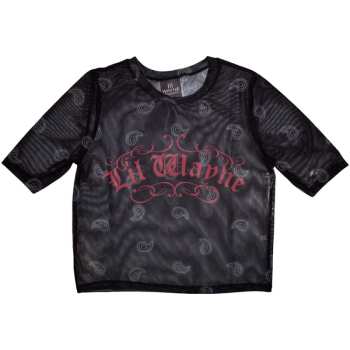 Merch Lil Wayne: Dames Crop Top Script Logo Lil Wayne