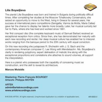 CD Lilia Boyadjieva: Around The Fugue