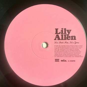 LP Lily Allen: It's Not Me, It's You
