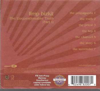 CD Limp Bizkit: The Unquestionable Truth (Part 1) DIGI